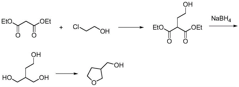 A kind of synthetic method of 3-hydroxymethyl tetrahydrofuran