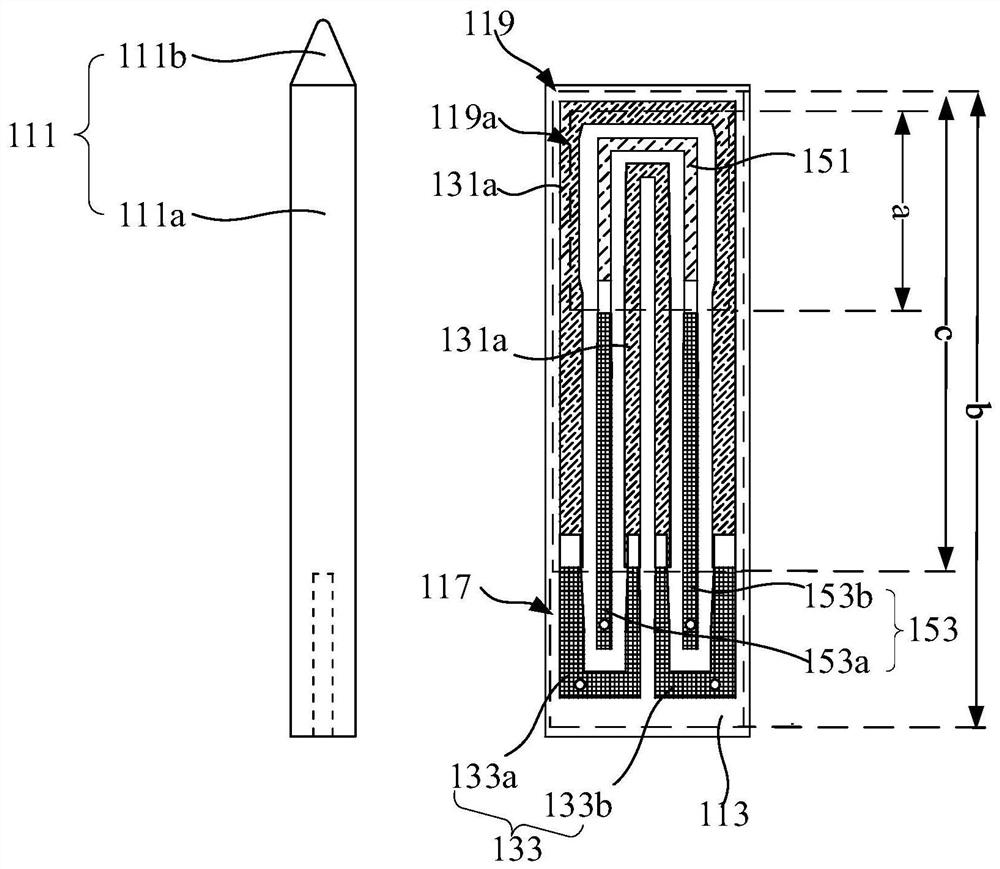 Heating body, heating assembly and heating device