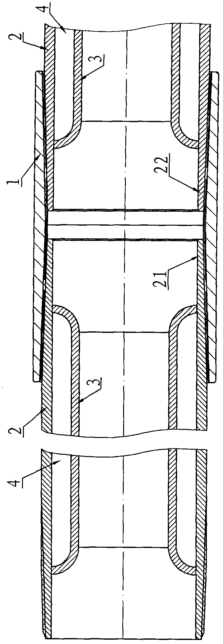 Integral-assembling type heat-insulating oil pipe connection structure