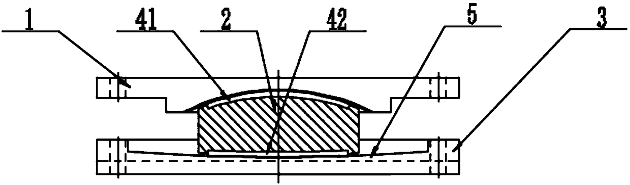 Unidirectional large damping friction pendulum supporting seat
