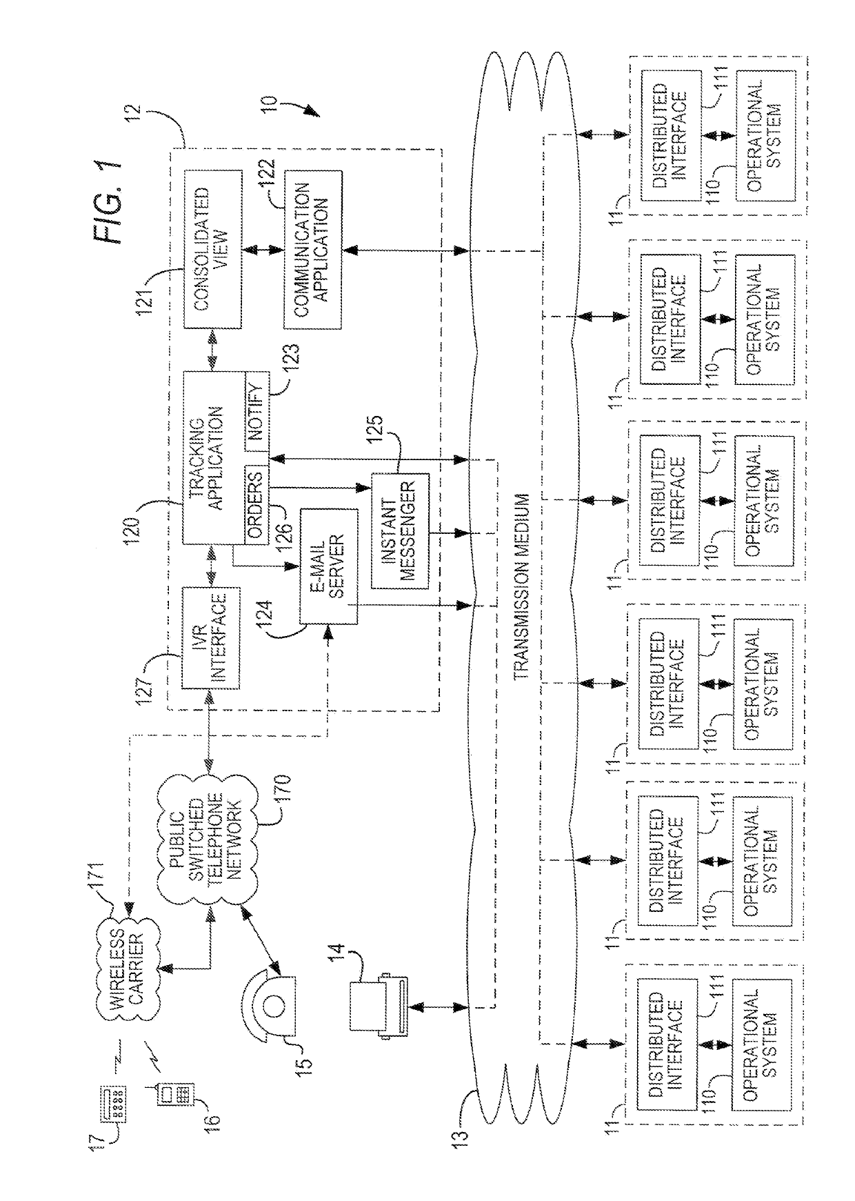 Method and system for centralized order status tracking in a decentralized ordering system