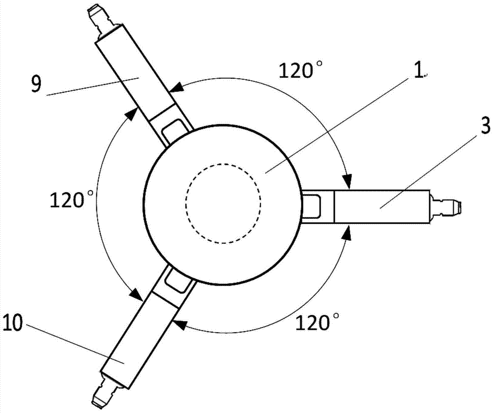 Laser cladding rapid prototyping layer height measuring device and closed-loop control method