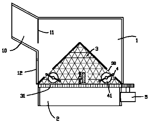 Construction waste crushing device