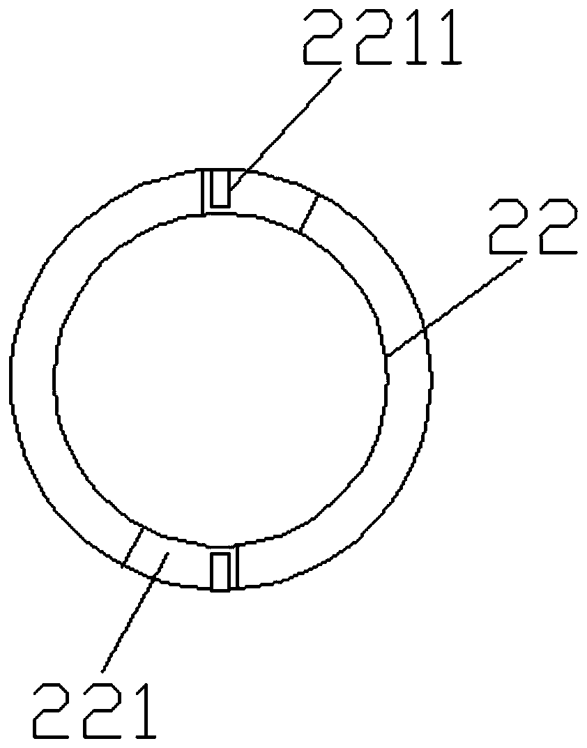 Annular clamping type anti-frozen-off stainless steel pipe fitting