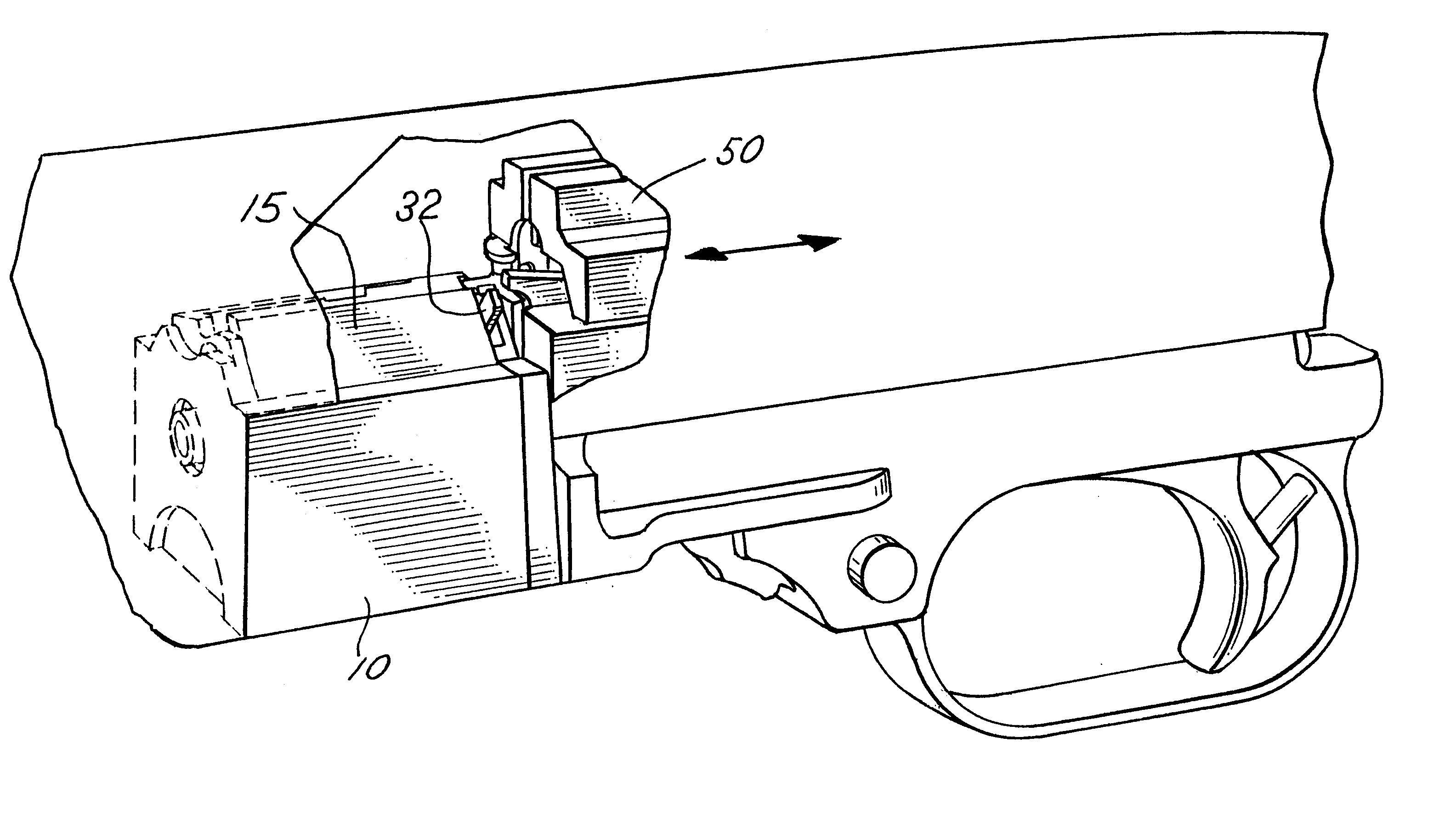 Rotary magazine for firearm with hold-open lever