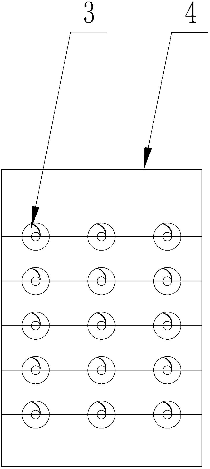 Spiral flocculator and application to folded plate type flocculation reaction tank