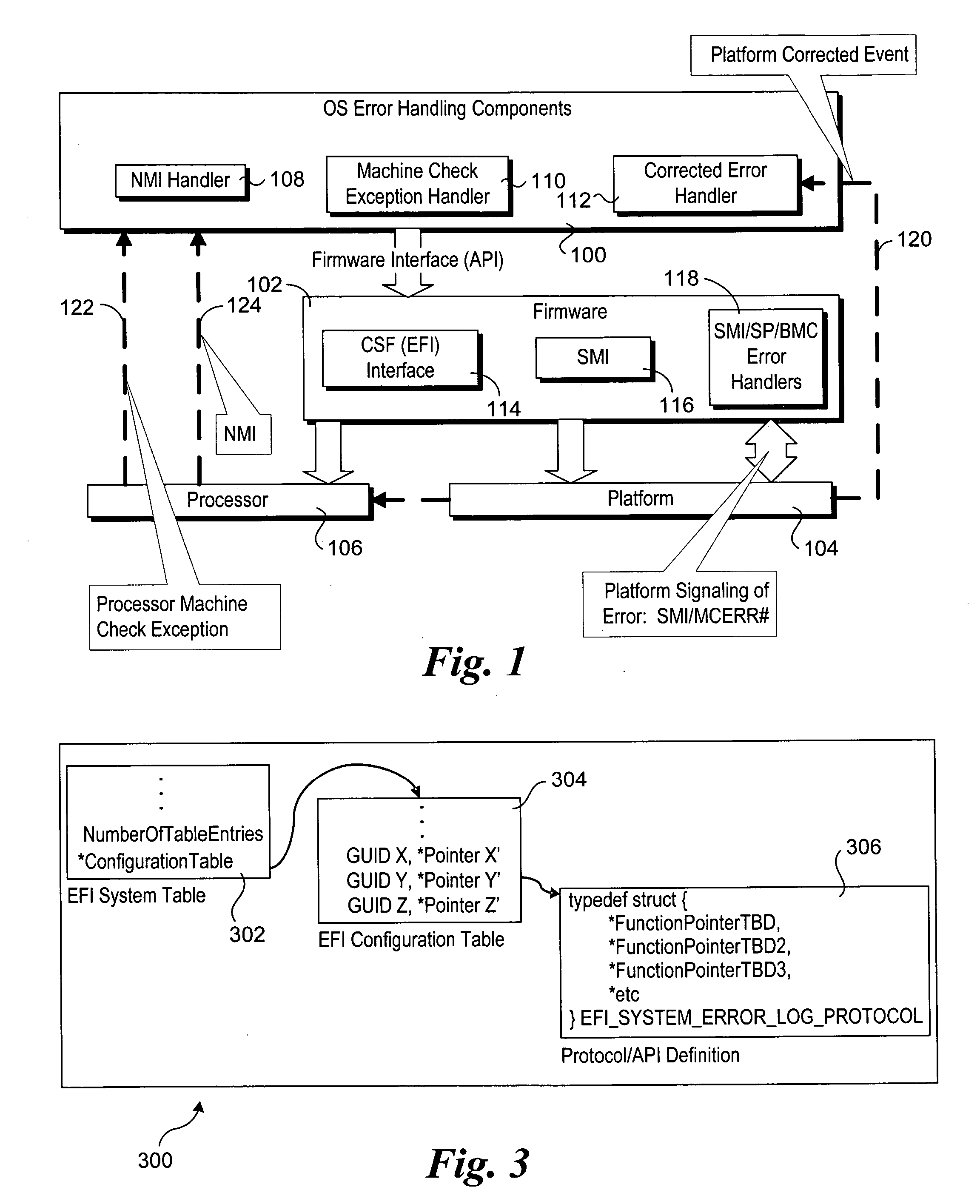 OS and firmware coordinated error handling using transparent firmware intercept and firmware services