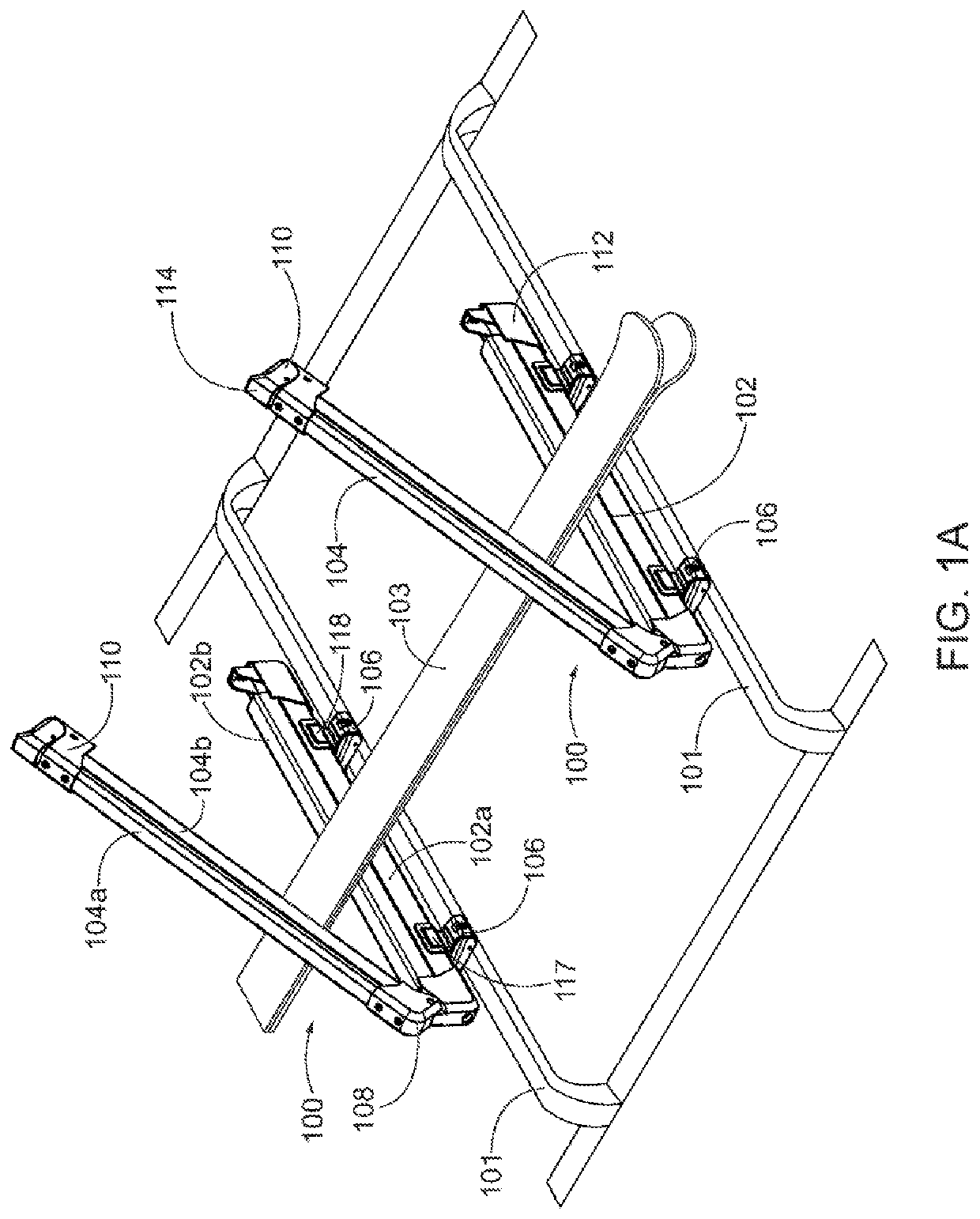 Foldable equipment rack