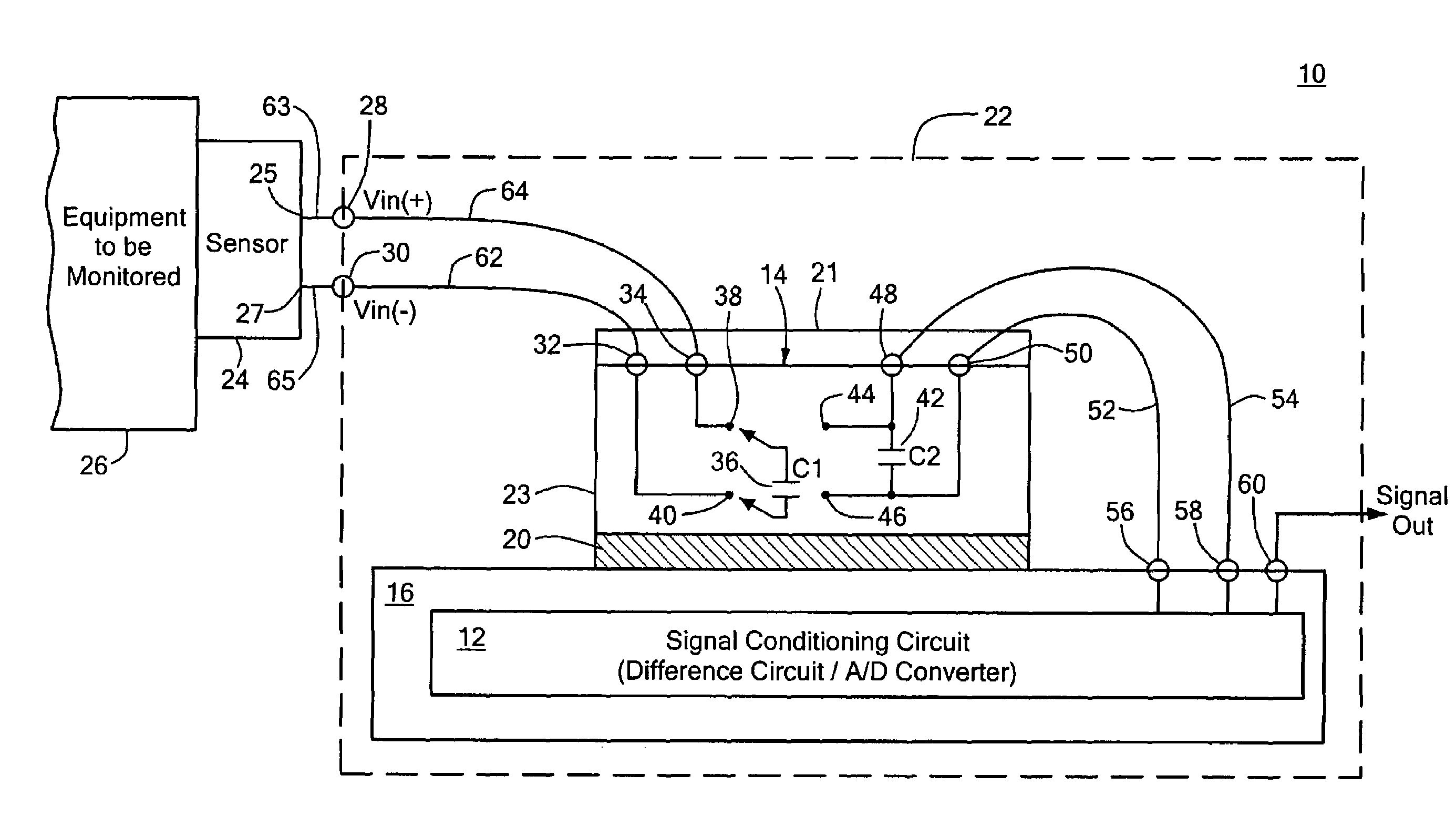 Galvanically isolated signal conditioning system