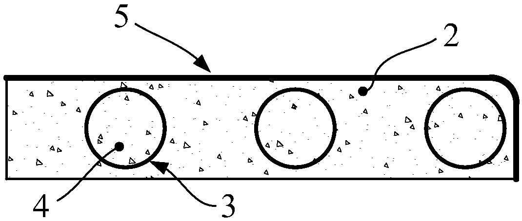 Prefabricated in-fill concrete small-bore FRP tube reinforced concrete column structure and method