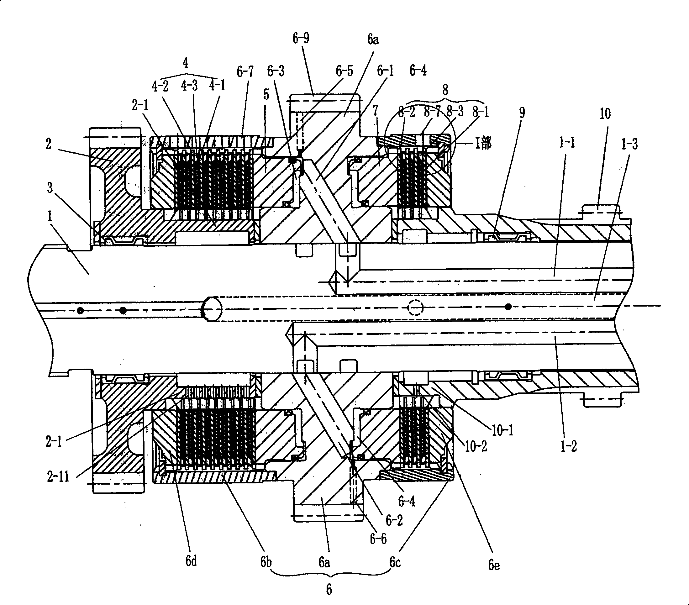 Multi-disc friction type shifting clutch