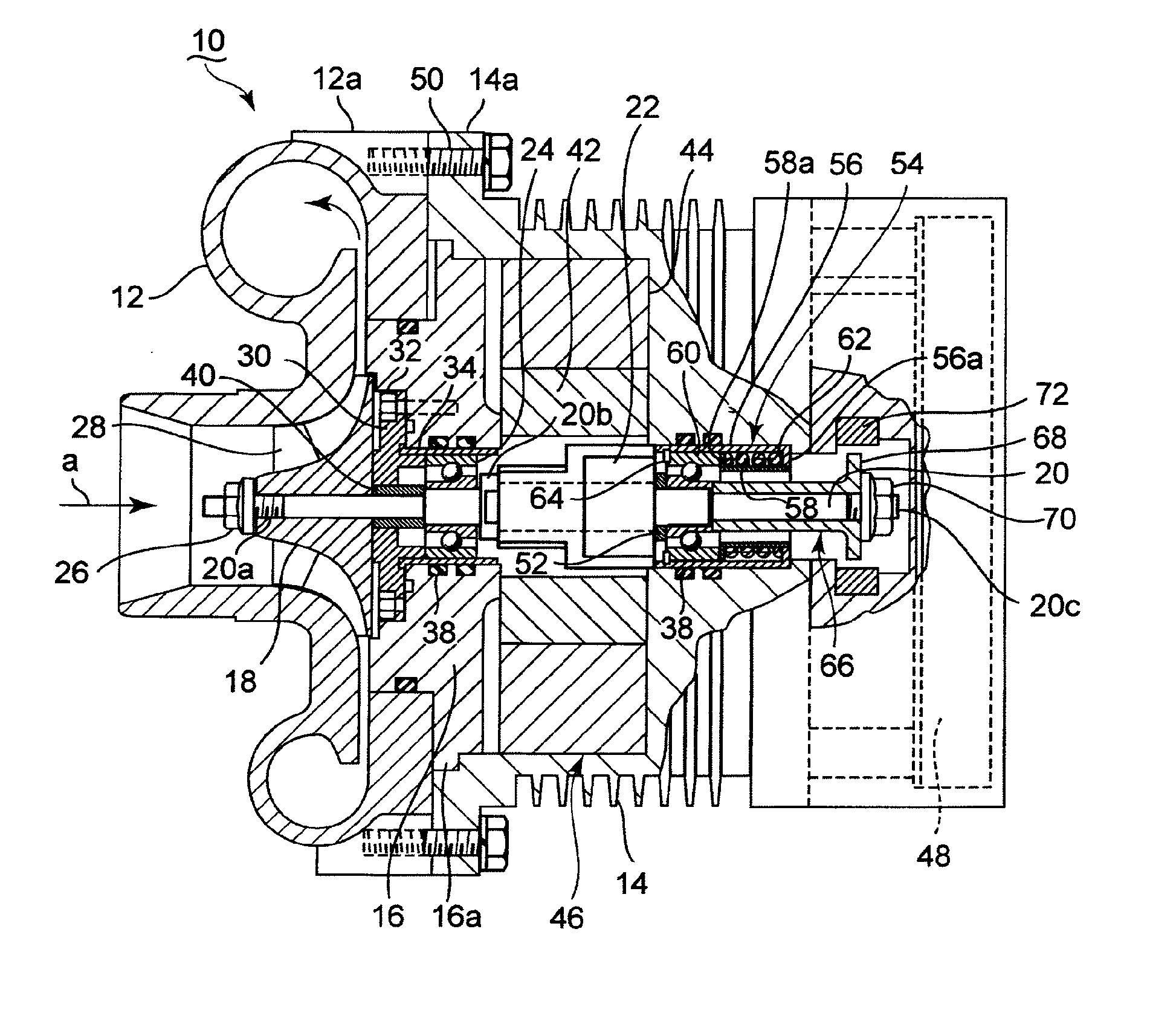 Electric supercharger, assembling method of the same, and internal combustion engine