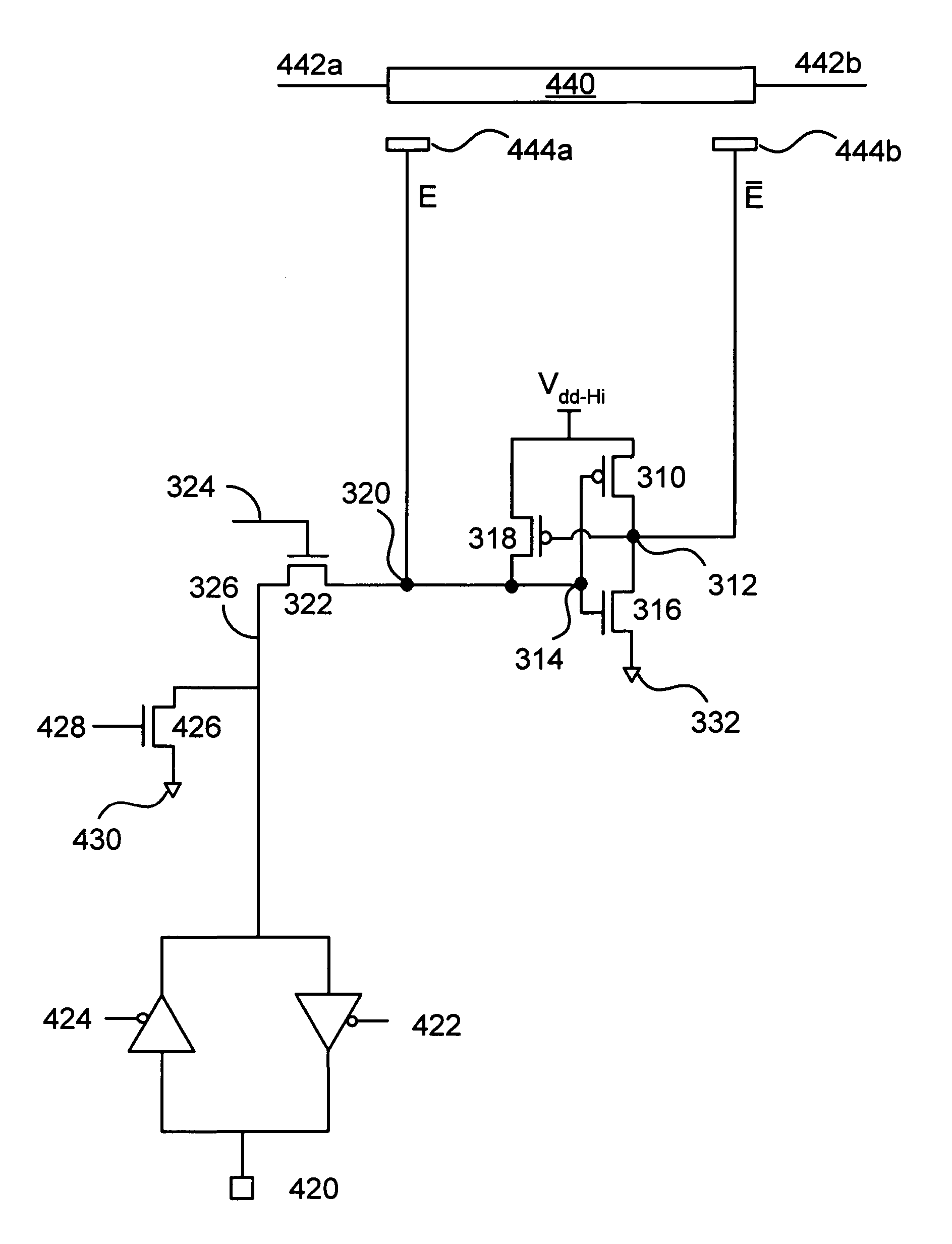 Spatial light modulator with four transistor electrode driver