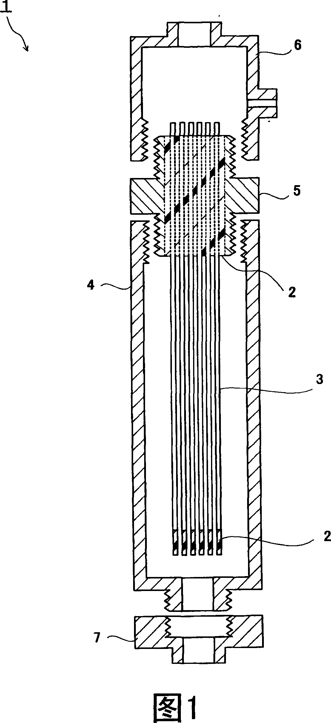Method for measuring number of fine particles in ultrapure water, filtration device for measuring number of fine particles, method for manufacture thereof and hollow fiber film unit for use in the dev