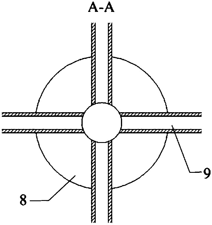Single-point unbalanced protection casting device for ultra-thin large-size aluminum-containing steel profiled blank and using method thereof