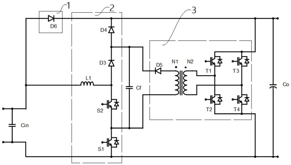 A three-level boost circuit and its control method