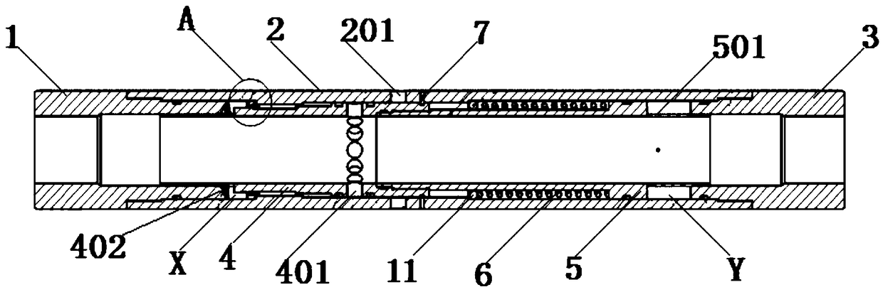 Construction method of decompression-type fracturing channel