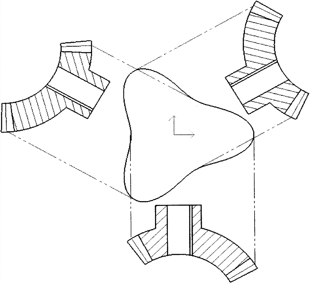 Trefoil bevel gear pair