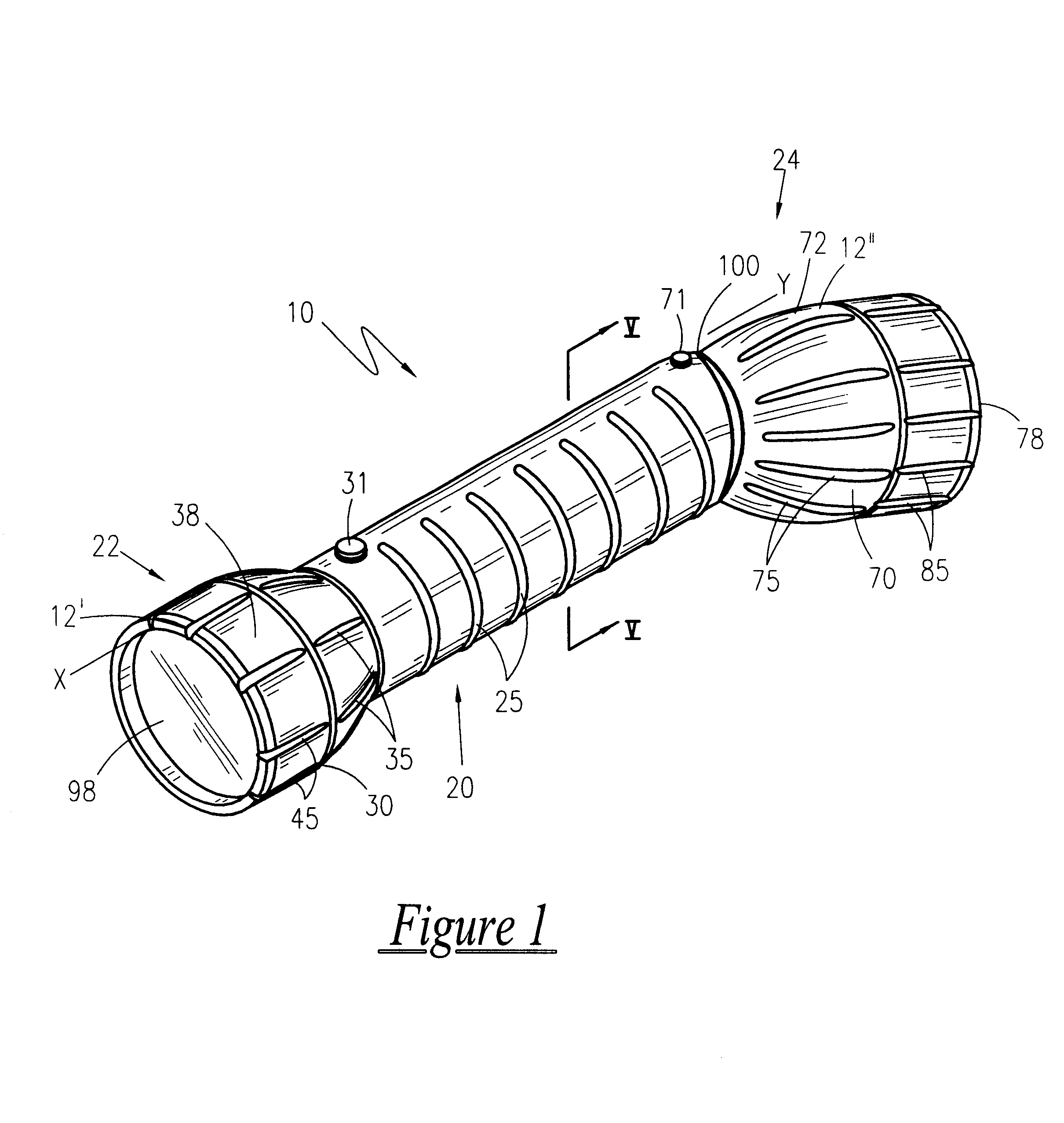Dual-beam light assembly with adjustable posterior head