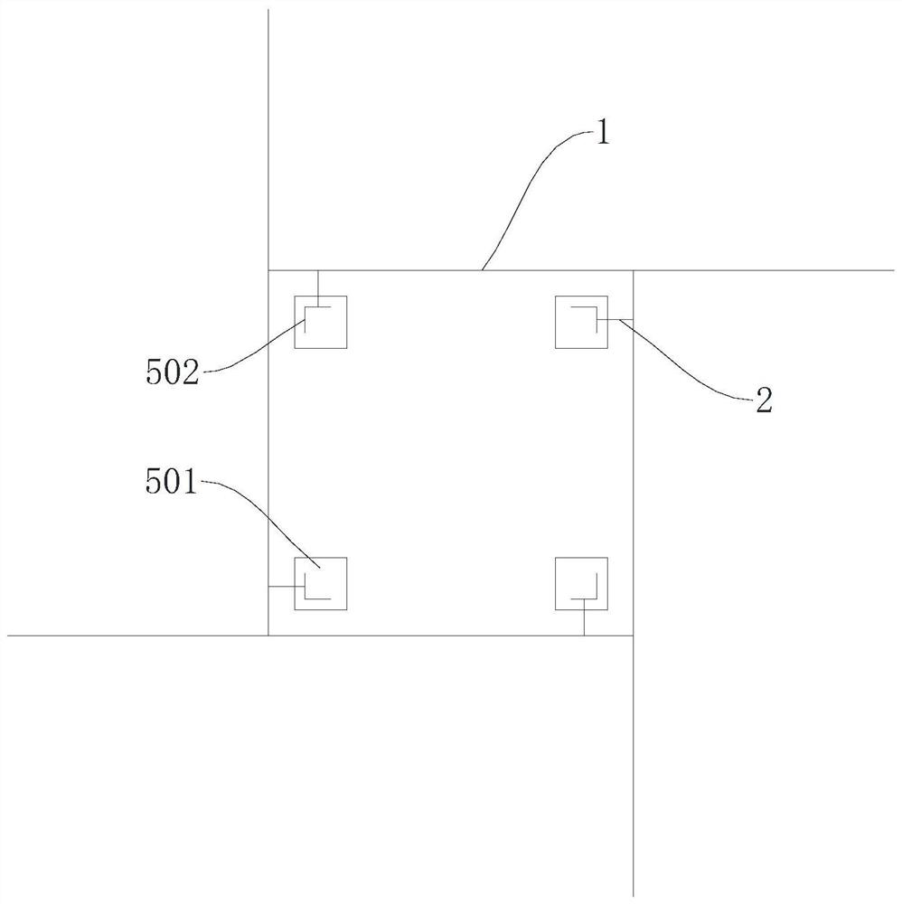 A ground grid grounding connection device and connection method for electric power equipment