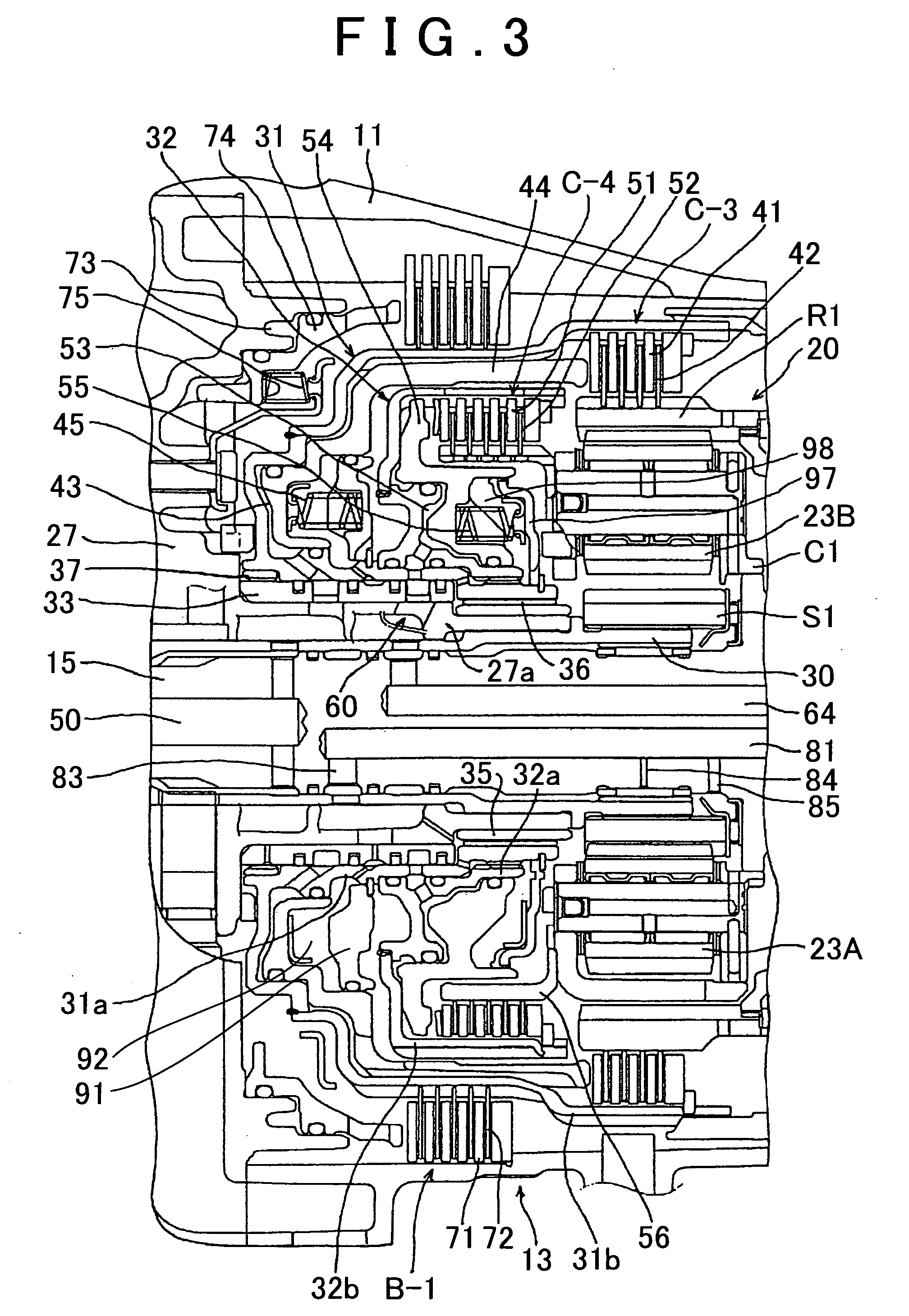 Oil pressure supply in an automatic transmission