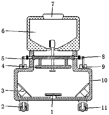 Drying-pressing type arraying device for toothbrush packaging machinery