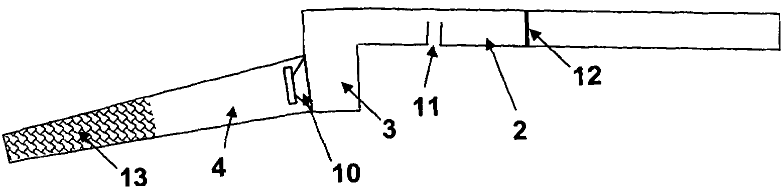 Band-pass box in the supporting structure of a vehicle