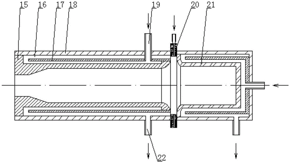 A device for releasing gas with low fuel value by plasma ignition