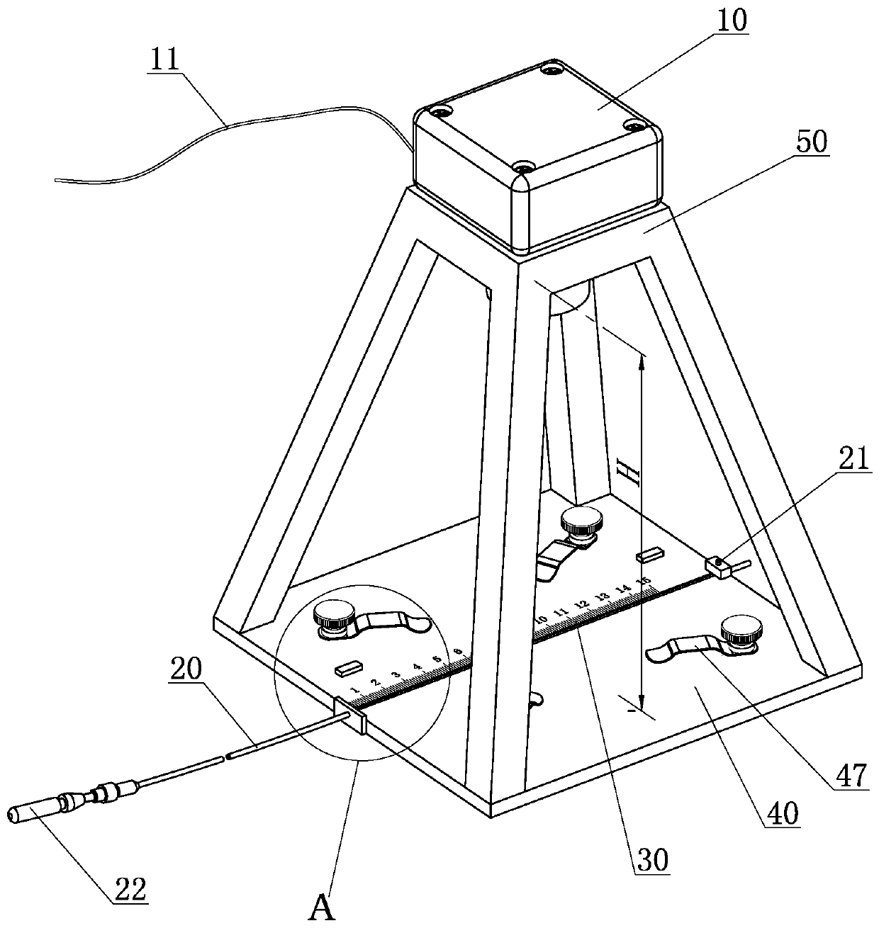 A quality control device installed after radiotherapy