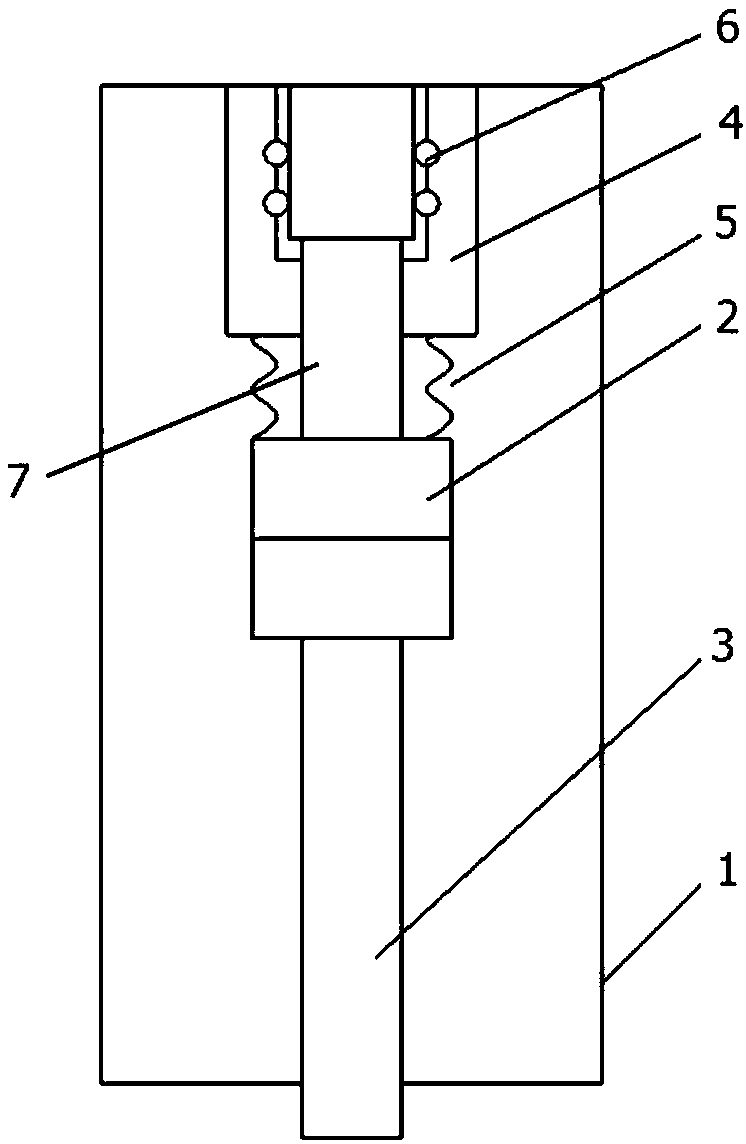 Vacuum explosion chamber with static side buffer and direct current circuit breaker