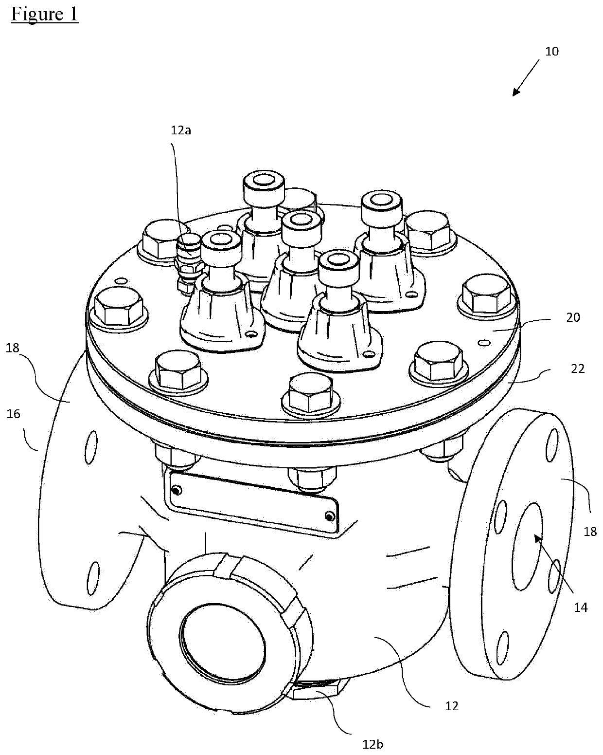 Magnetic rod guide for a filter