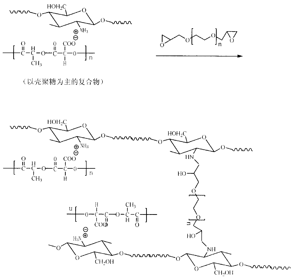 Preparation method and application of amphiphatic copolymer modified chitosan compound