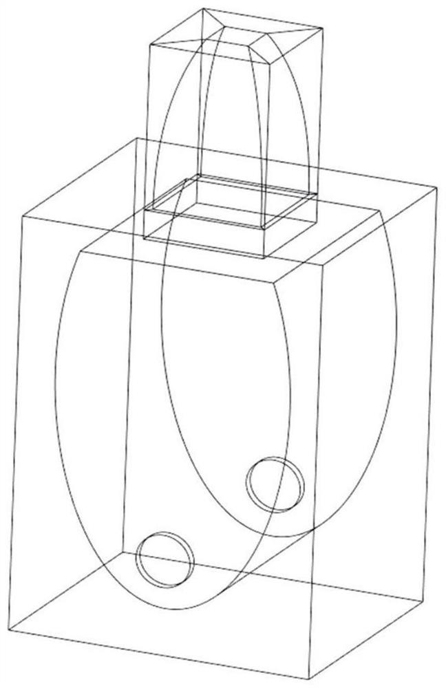 Ion beam fluorescence detection device and method for 4pi solid angle