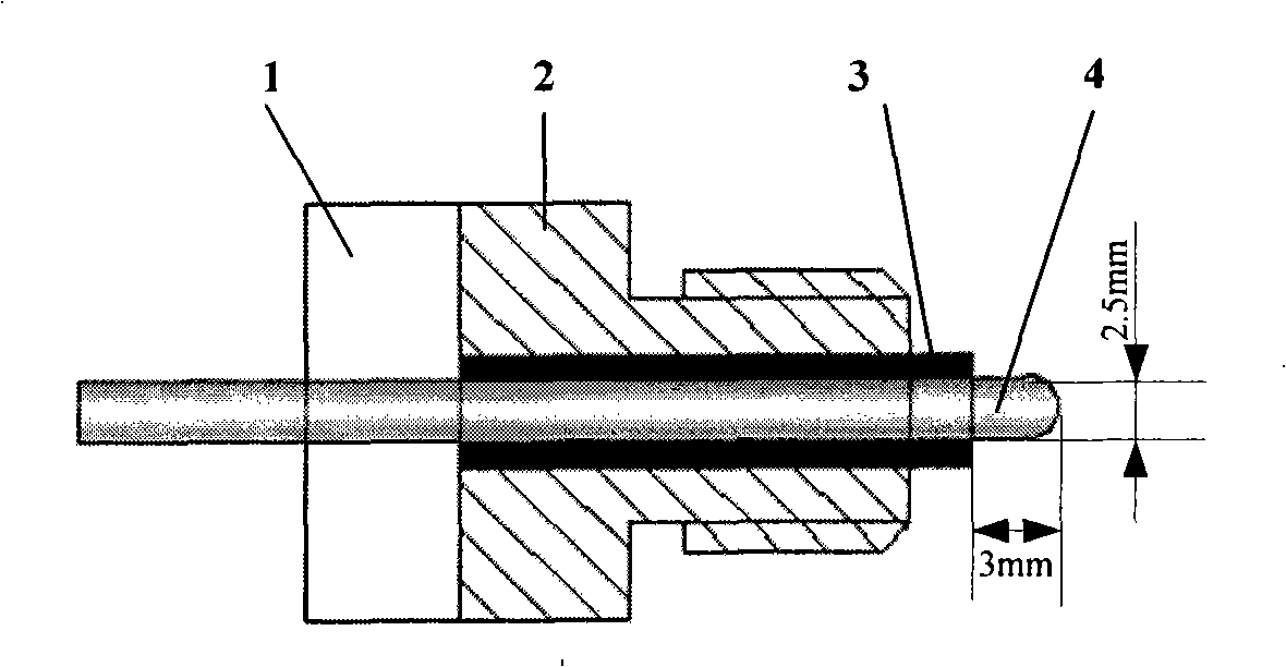 High temperature pressure measurement method and sensor for impulse knocking engine based on ion current