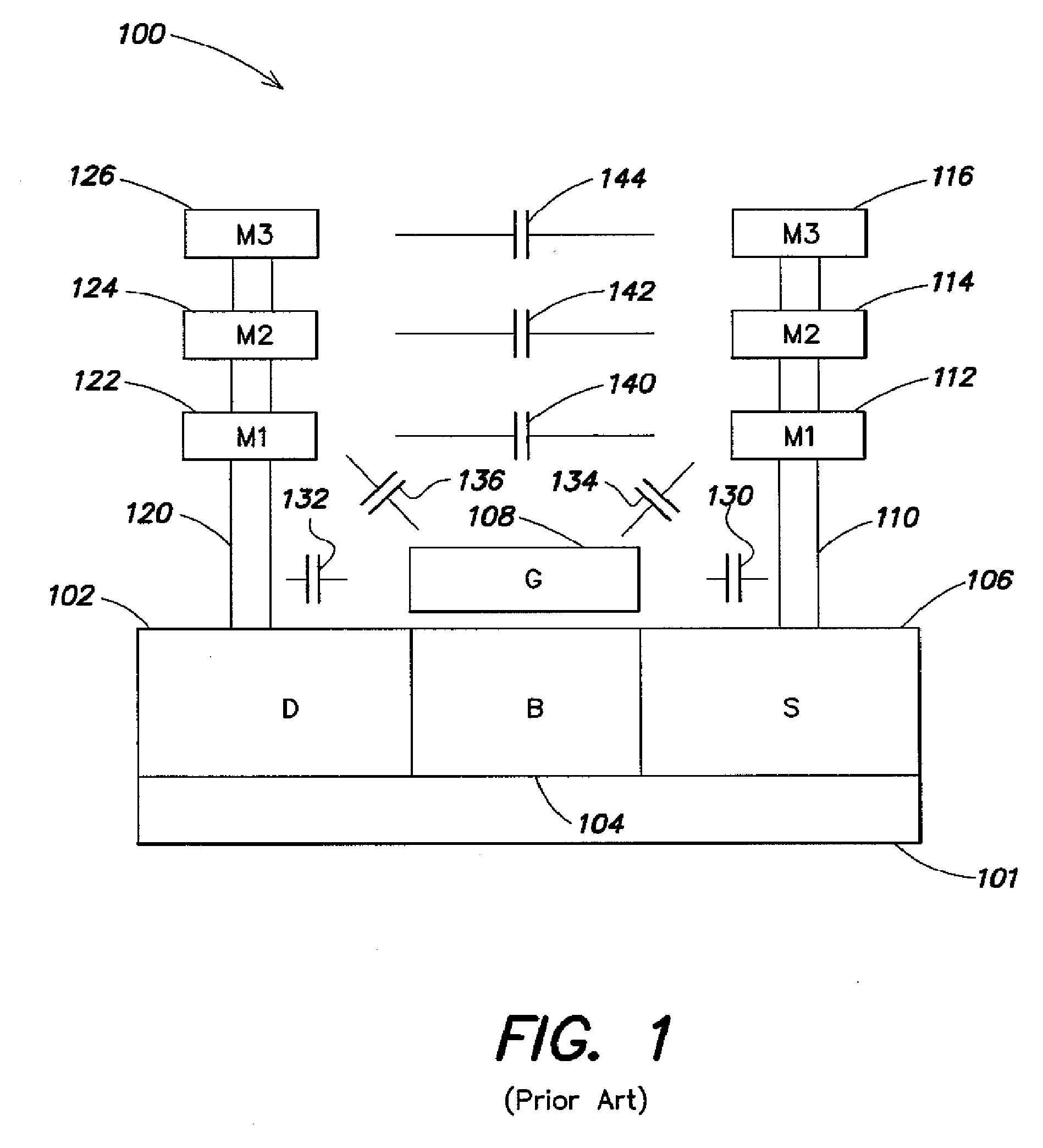 Methods and apparatus for reducing coupling in a mos device