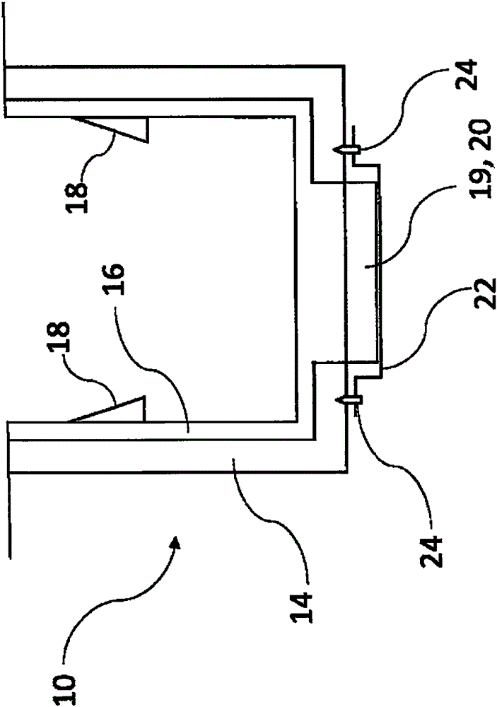 Receiving device for beverage containers