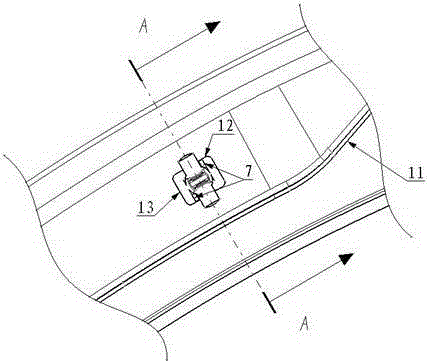 Buckle for fastening wheel eyebrow trim