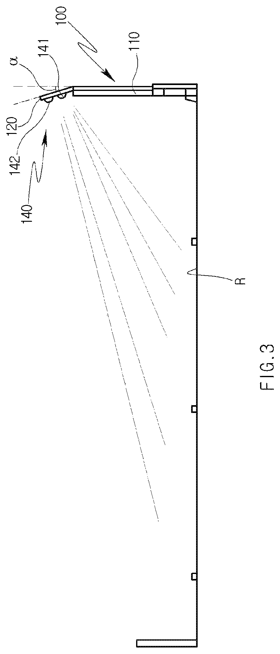 Lens cover and LED lighting device having lenses arranged at positions corresponding to LED light sources