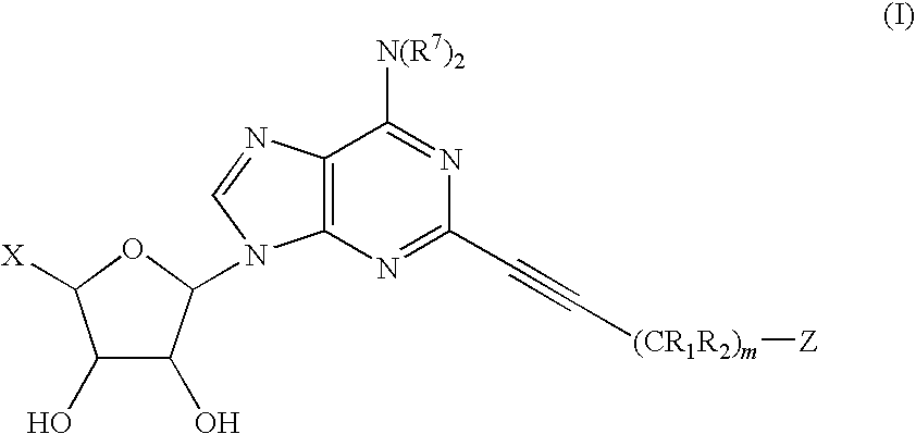 2-polycyclic propynyl adenosine analogs having A2A agonist activity