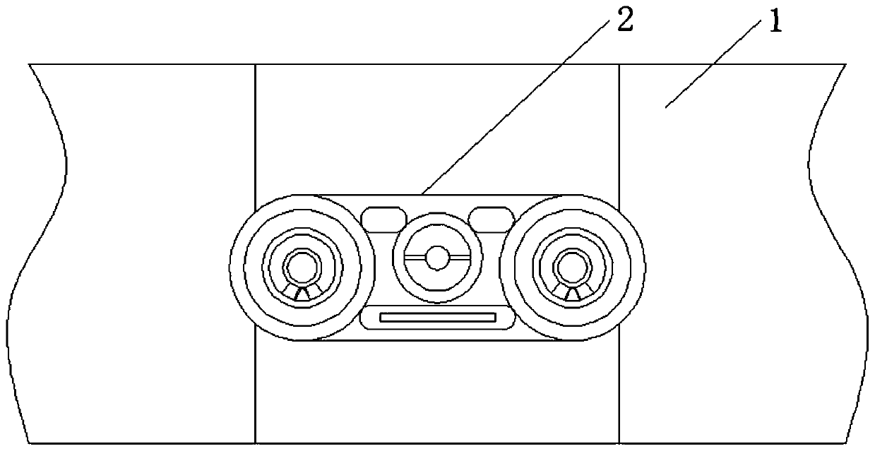 An automobile control panel mounting structure convenient to maintain and replace