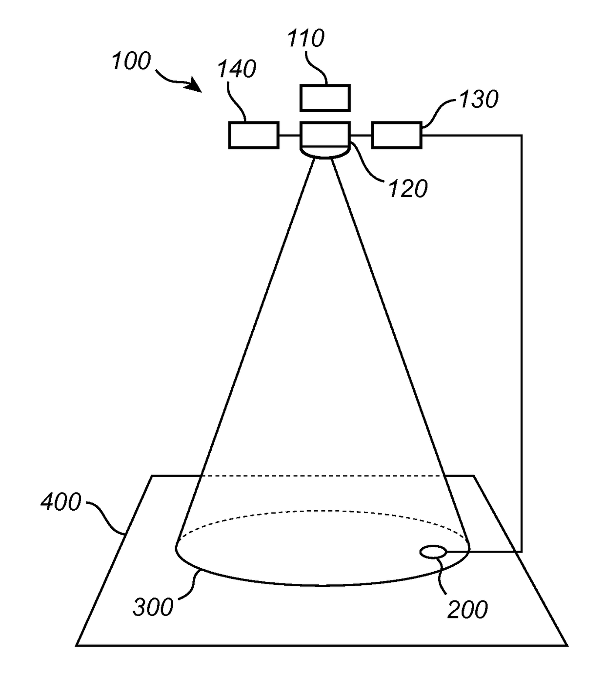 Lighting device for obtaining a predetermined light distribution at a target area