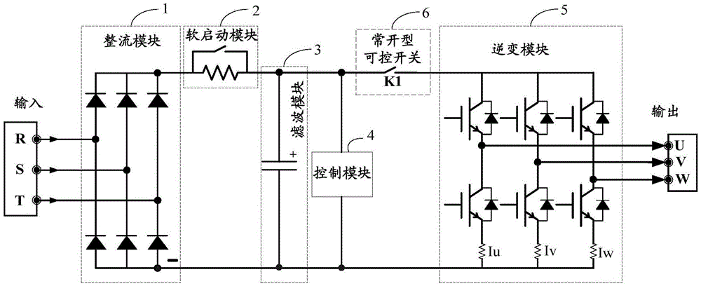A frequency converter motor drive circuit and frequency converter