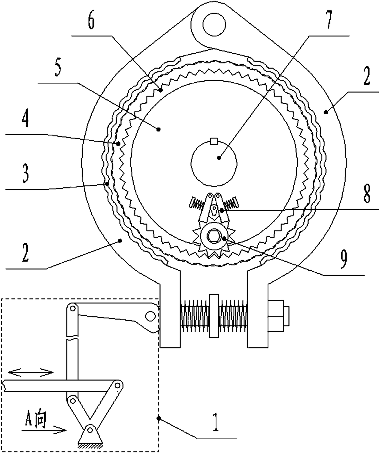 Pumping unit brake assembly