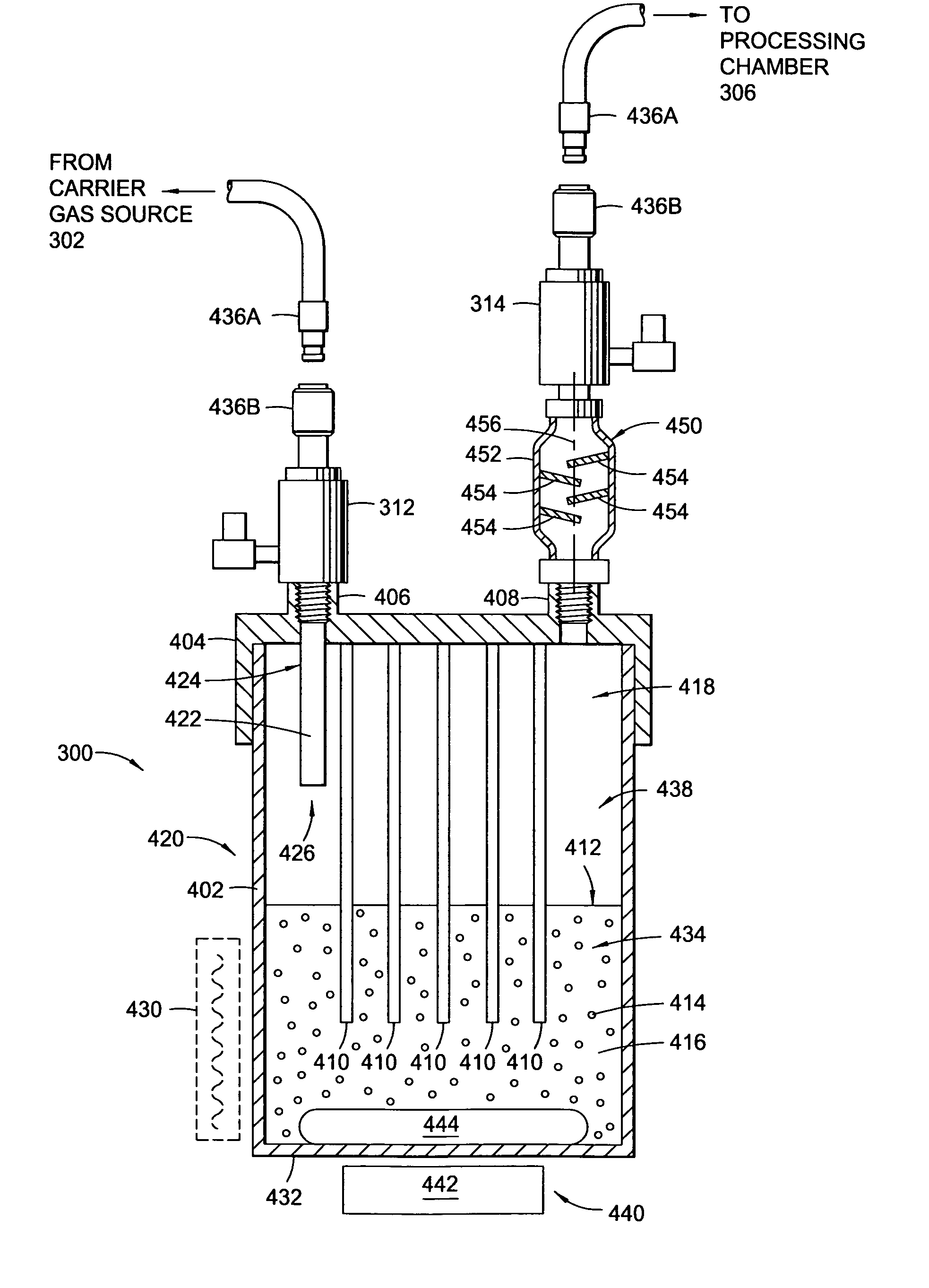 Method and apparatus of generating PDMAT precursor