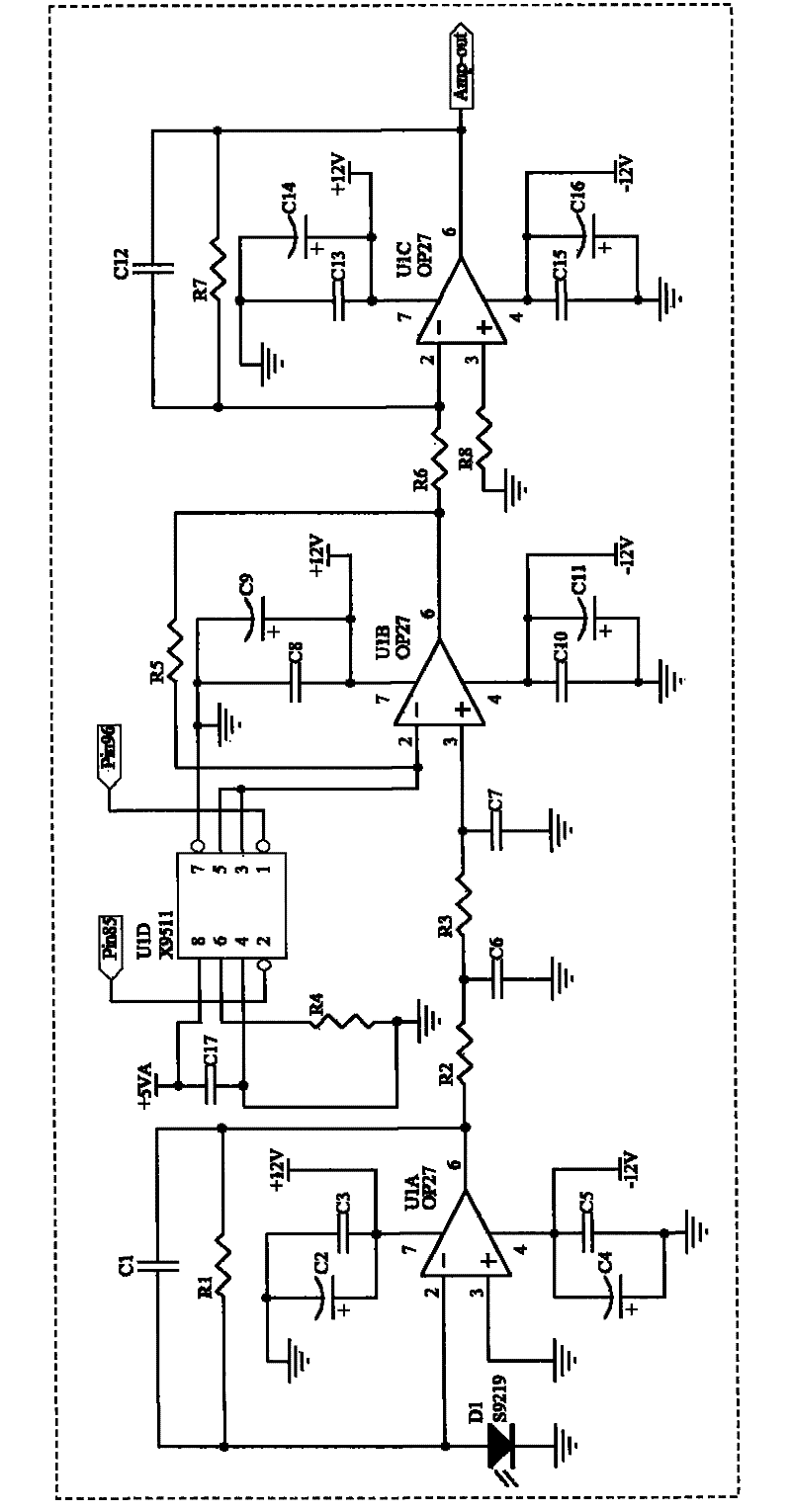 Luminosity response characteristics measuring instrument of notebook computer liquid crystal display screen