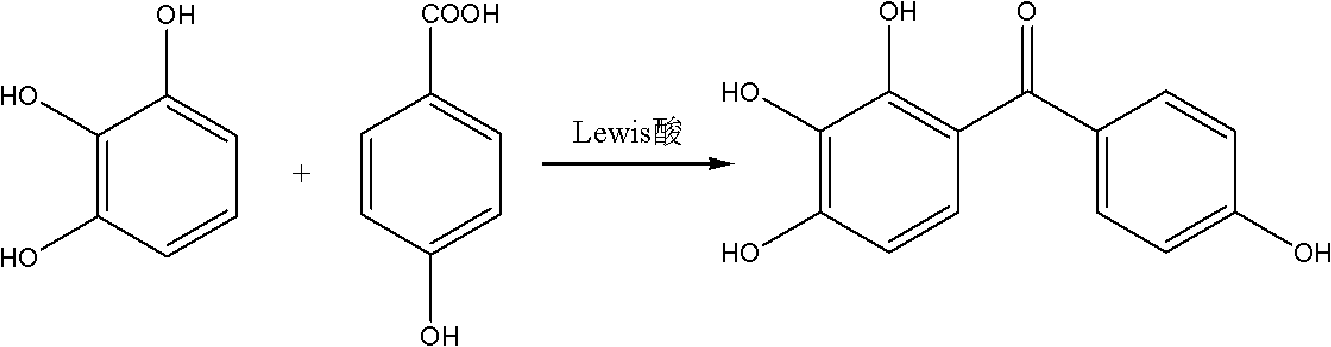 Preparation method of 2,3,4,4'-tetrahydroxyldiphenylketone