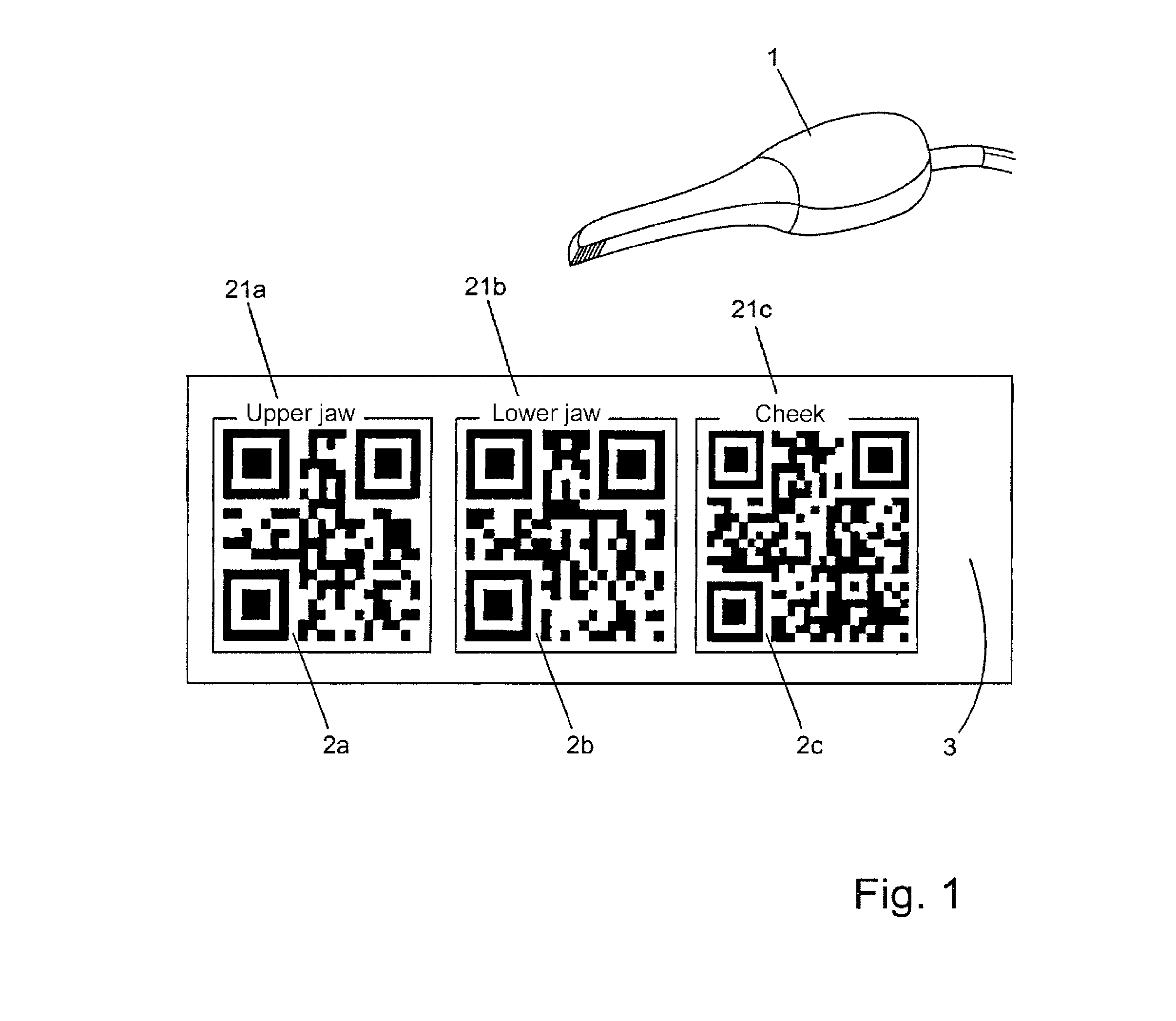 Method and device for controlling a computer program by means of an intraoral scanner