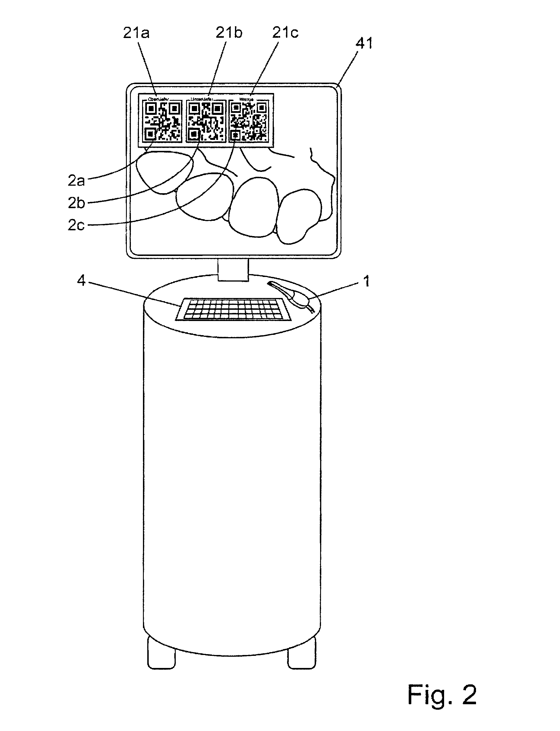 Method and device for controlling a computer program by means of an intraoral scanner
