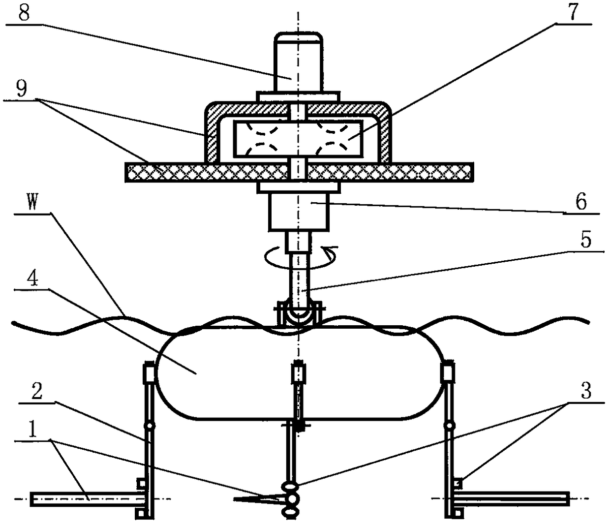 Oscillating blade type wave energy electricity generation device