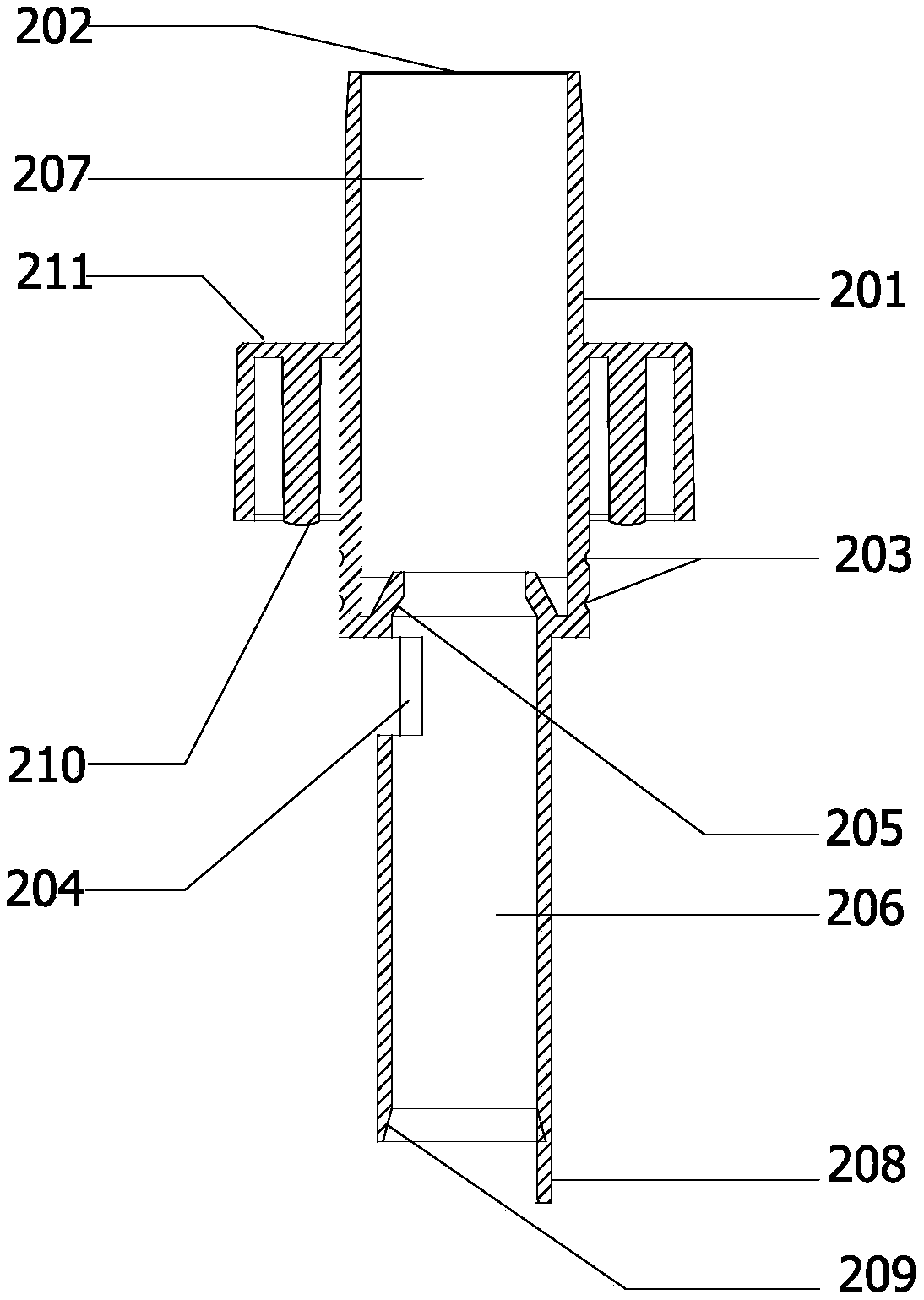 Pouring quantitative liquid dispenser with hydraulic compensation function